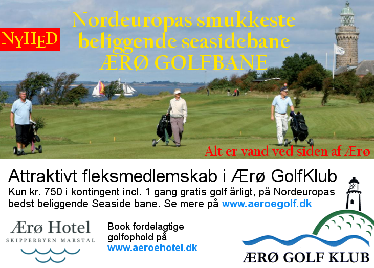 Oplev grønne areal hos - Ærø Golf Klub